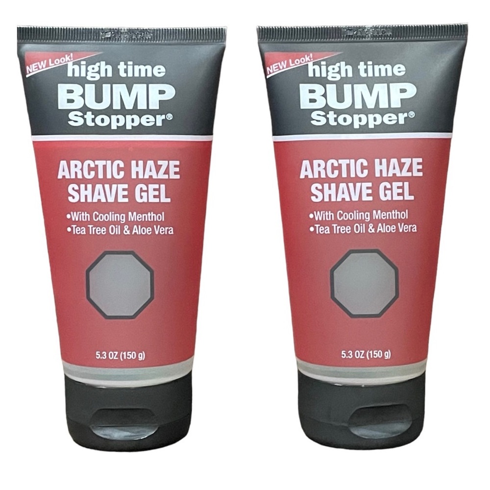 High Time Bump Stopper Arctic Haze Shave Gel - 5.3 oz (150 g) New Lot of 2